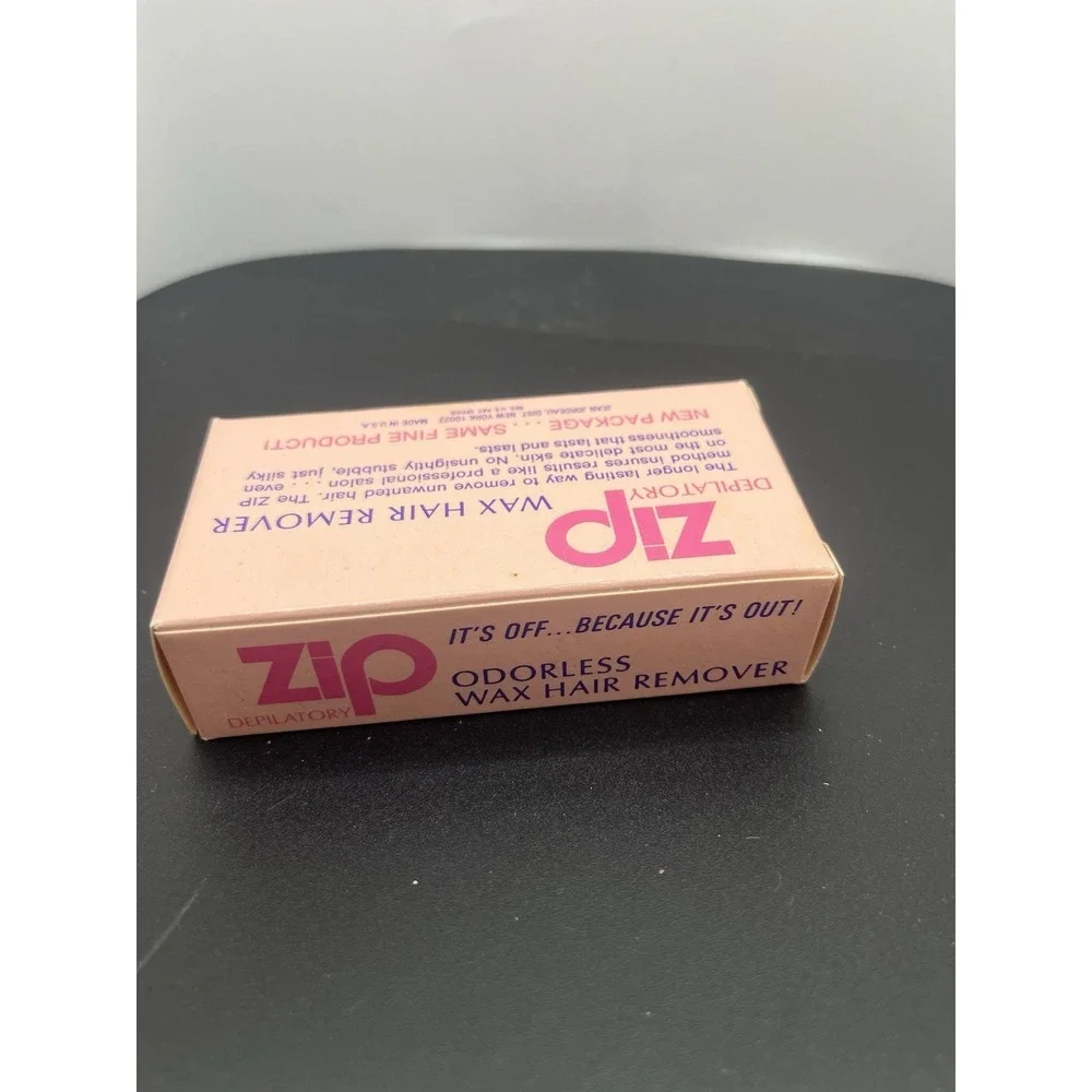 Vintage ZIP Odorless‎ Wax Hair Remover 3 1/3 Ozs Made In USA
